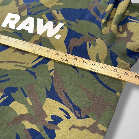 G-Star RAW Camo Print Sweatshirt Military Style Crew Neck Pullover Mens Large‎ - Picture 4 of 11